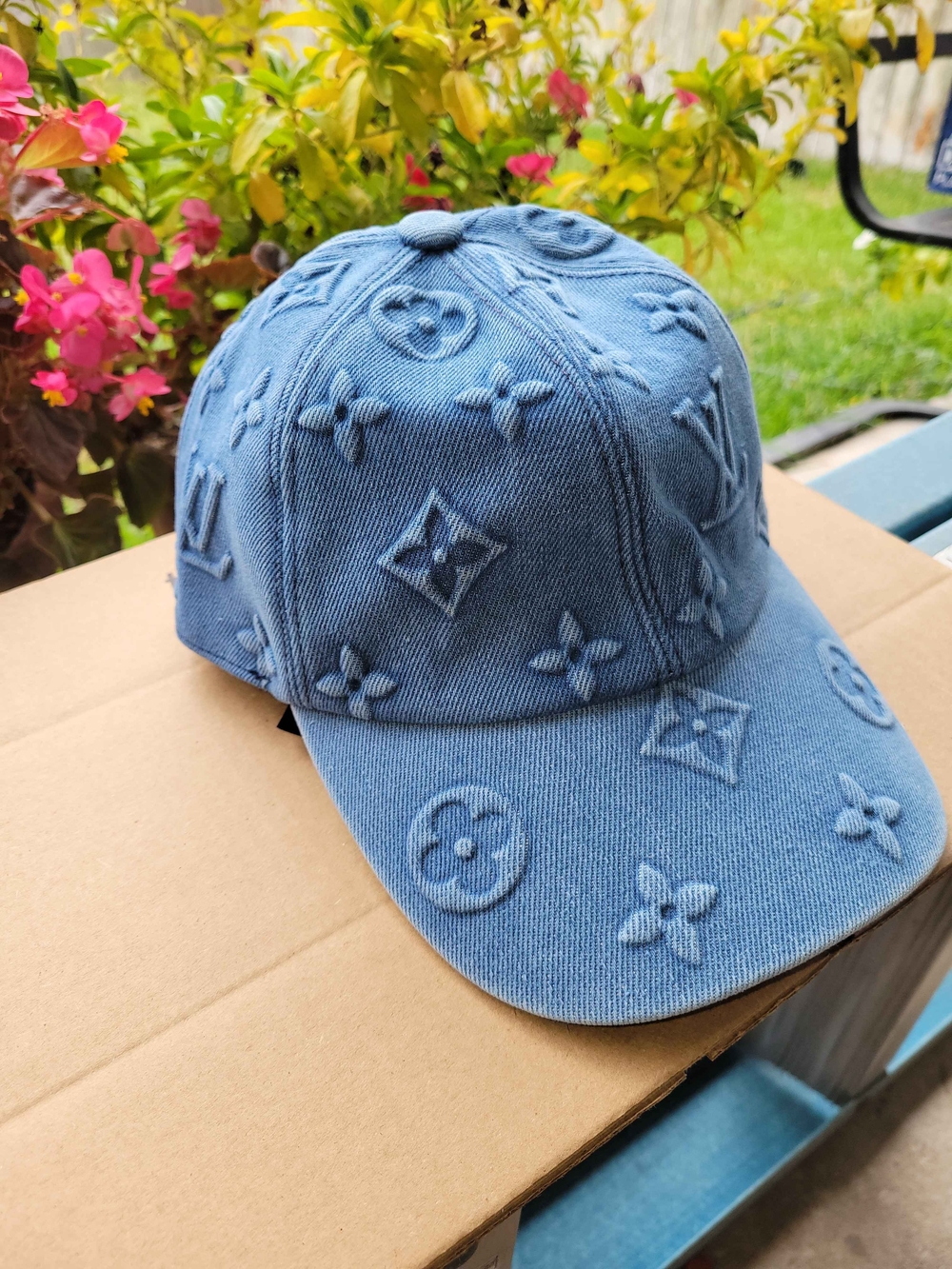 Louis Vuitton Denim Blue Monogram Baseball Cap - Picture 2 of 7